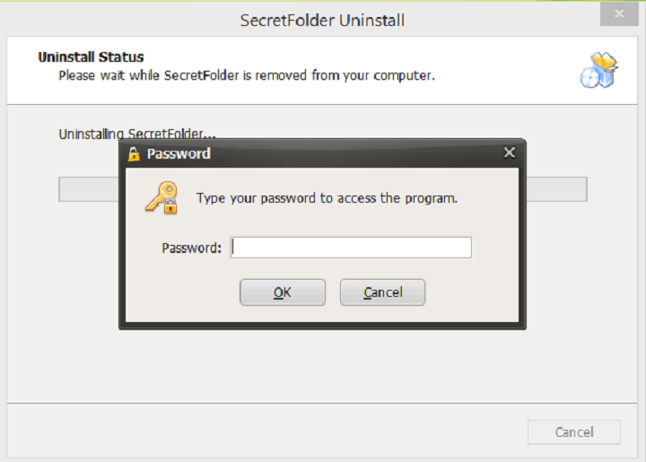 windows 10 password lock folder
